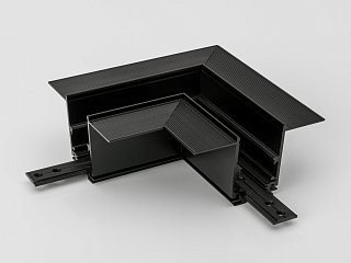 Коннектор угловой горизонтальный для встраиваемого глубокого шинопровода SY-LINK под шпаклевку, SY-LINK-CNLV-T2-BL