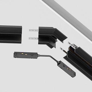 Угол-соединитель 135° Gravity встраиваемый черный