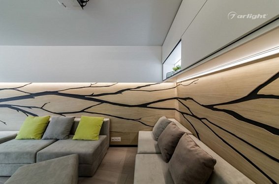 Подсветка в гостиной