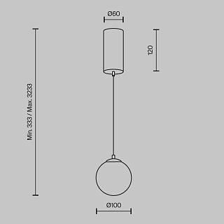 Подвесной светильник Yora 2700-4000К 5Вт