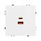 Механизм розетки с быстрой USB зарядкой SCT-NOBE-MUAC-SFPL-FC-WH (65W, QC3) (Arlight, Белый кварц)
