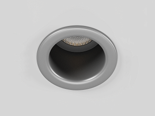 Светильник светодиодный потолочный встраиваемый , серия HIDDEN, Серебро, 7Вт, IP20, Теплый белый (3000К), DL-A004-7-SL-WW