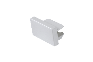 Заглушки для однофазного трека,  цвет: Белый, ECS-WH-2