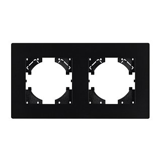 Рамка пластиковая FRM-PERIO-PL-2-BK (Arlight, -)