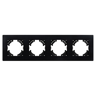 Рамка пластиковая FRM-PERIO-PL-4-BK (Arlight, -)