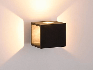 Светильник настенный JY KUB черный, LW-A0100A-BL-WW