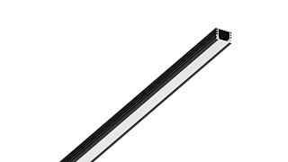 Профиль алюминиевый SWG, накладной, черный, SF-1612-BL