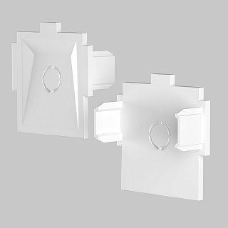 Комплект заглушек к встраиваемому шинопроводу Radity 2шт