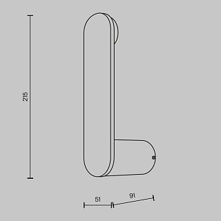 Настенный светильник (бра) Connect 3000К 5Вт
