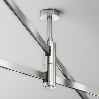 Крепление потолочное двойное Short 78мм Flarity платина