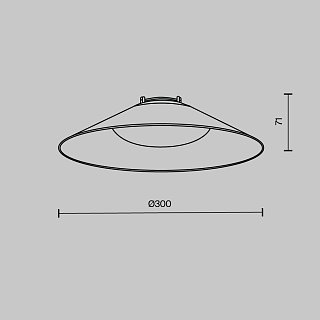 Подвесной светильник Campana Parity 4000K 12Вт 120° черный