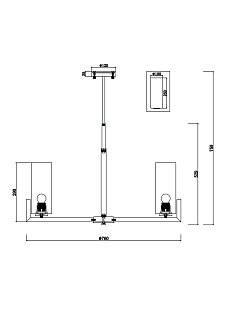 Люстра Fortano E27х8