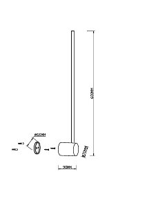 Настенный светильник (бра) Light stick 3000К 7Вт