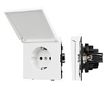 Механизм розетки влагозащищённый SCT-TENDO-MCP-PL-WH (230V, 16A) (Arlight, -)