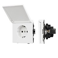 Механизм розетки влагозащищённый SCT-TENDO-MCP-PL-WH (230V, 16A) (Arlight, -)