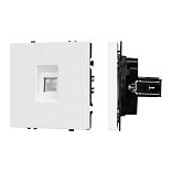 Механизм компьютерной розетки SCT-NOBE-MPC1-SFPL-WH (RJ-45, CAT6) (Arlight, -)