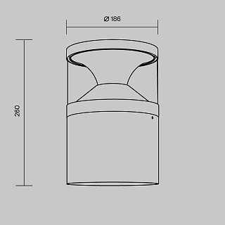 Ландшафтный светильник Pyro 3000К 21Вт IP 65