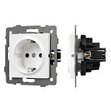 Механизм электрической розетки SCT-MEU1-PL-WH-V (250V, 16A) (Arlight, -)