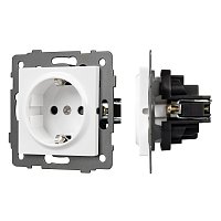 Механизм электрической розетки SCT-MEU1-PL-WH-V (250V, 16A) (Arlight, -)