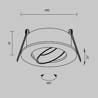 Встраиваемый светильник Wink GU10 10Вт IP65