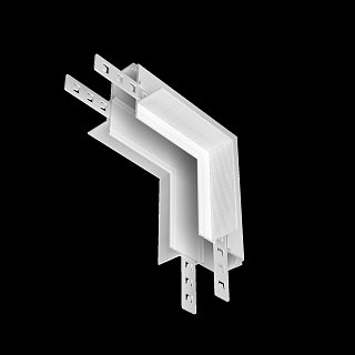 Коннектор угловой внутренний Exility встраиваемый под ГКЛ 12,5 мм, белый