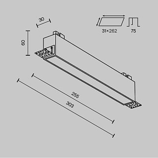 Встраиваемый светильник Basis 3000K-6000K 20Вт 115°