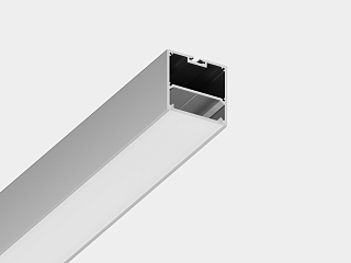 Подвесной/накладной алюминиевый профиль Design LED LS 5050, 2500 мм, анодированный, LS.5050-R