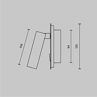 Настенный светильник (бра) Ios 176 3000К 9Вт IP 20