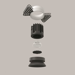 Встраиваемый светильник Round 3000K 7W 50°