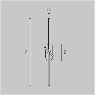 Настенный светильник (бра) Renaissance 3000К 6Вт