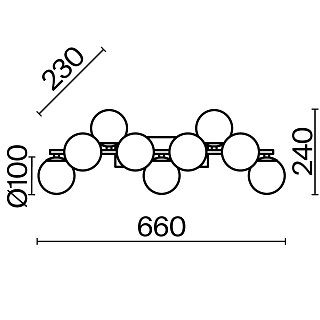 Настенный светильник (бра) Dallas G9х9