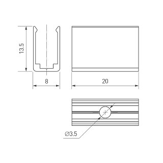 Держатель ARL-MOONLIGHT-1206-CLIP CLEAR (Arlight, Пластик)