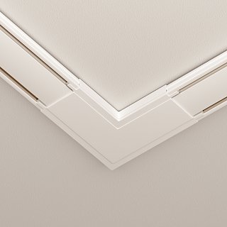 Конектор питания угловой Radity белый