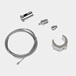 Клипса с подвесным тросом 1,5 м для неоновой ленты 360° D22 TR-CL-D22