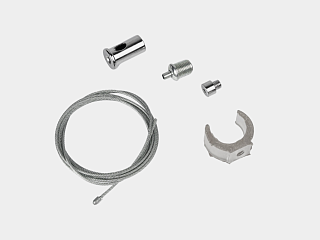 Клипса с подвесным тросом 1,5 м для неоновой ленты 360° D22 TR-CL-D22