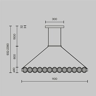 Подвесной светильник Amulet 3000К 22Вт
