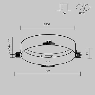 Аксессуар для встраиваемого светильника Zon