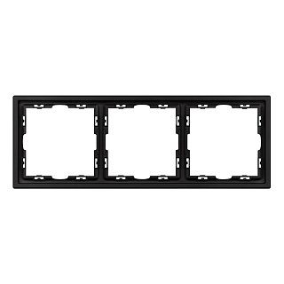 Рамка пластиковая FRM-NOBE-SFPL-3-BK (Arlight, -)