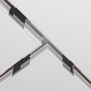 Коннектор Т-образный Exility встраиваемый под ГКЛ 9,5мм, белый