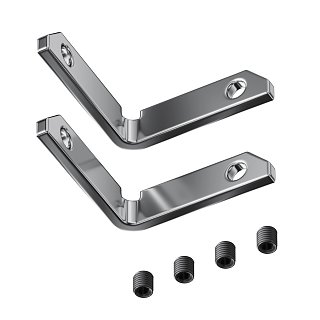 Комплект уголков вертикальных (2соединителя + 4 винта) для профиля