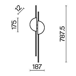 Настенный светильник (бра) Skyline 4000K 23Вт