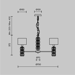 Люстра Talento E14х5
