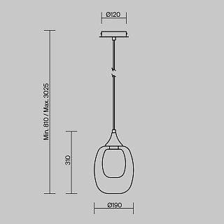 Подвесной светильник Aura E14х1