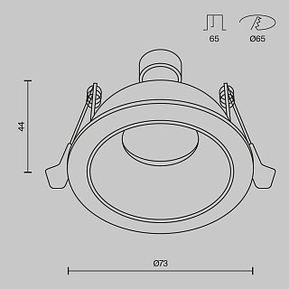 Встраиваемый светильник Share GU10 10Вт IP 54
