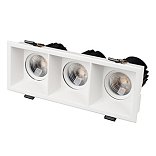 Светильник MS-FLOW-BUILT-S230x85-3x12W Warm3000 (WH, 15 deg, 230V) (Arlight, IP20 Металл, 5 лет)