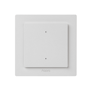 Умный настенный выключатель H2 (2 кнопки, 1 канал) | Aqara Light Switch H2 EU