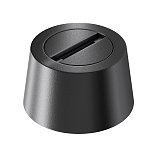 Чаша накладная Parity для двойного вывода ленты черная