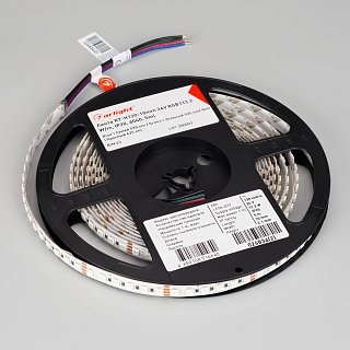 Светодиодная лента RT-H120-10mm 24V RGB (13.2 W/m, IP20, 4040, 5m) (Arlight, Открытый)