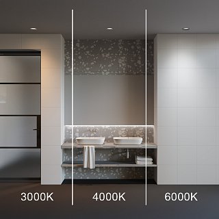 Встраиваемый светильник Okno 3000-4000-6000K 12W 100° IP 44