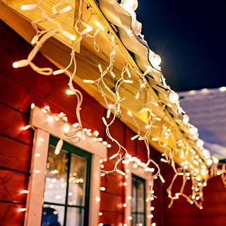 Светодиодная гирлянда ARD-EDGE-CLASSIC-2400x600-BLACK-88LED-STD WARM (230V, 6W) (Ardecoled, IP65)